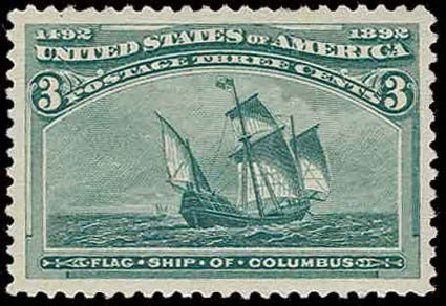 Cost of US Stamp Scott Catalog 232: 1893 3c Columbian Exposition. H.R. Harmer, Nov 2013, Sale 3004, Lot 1148