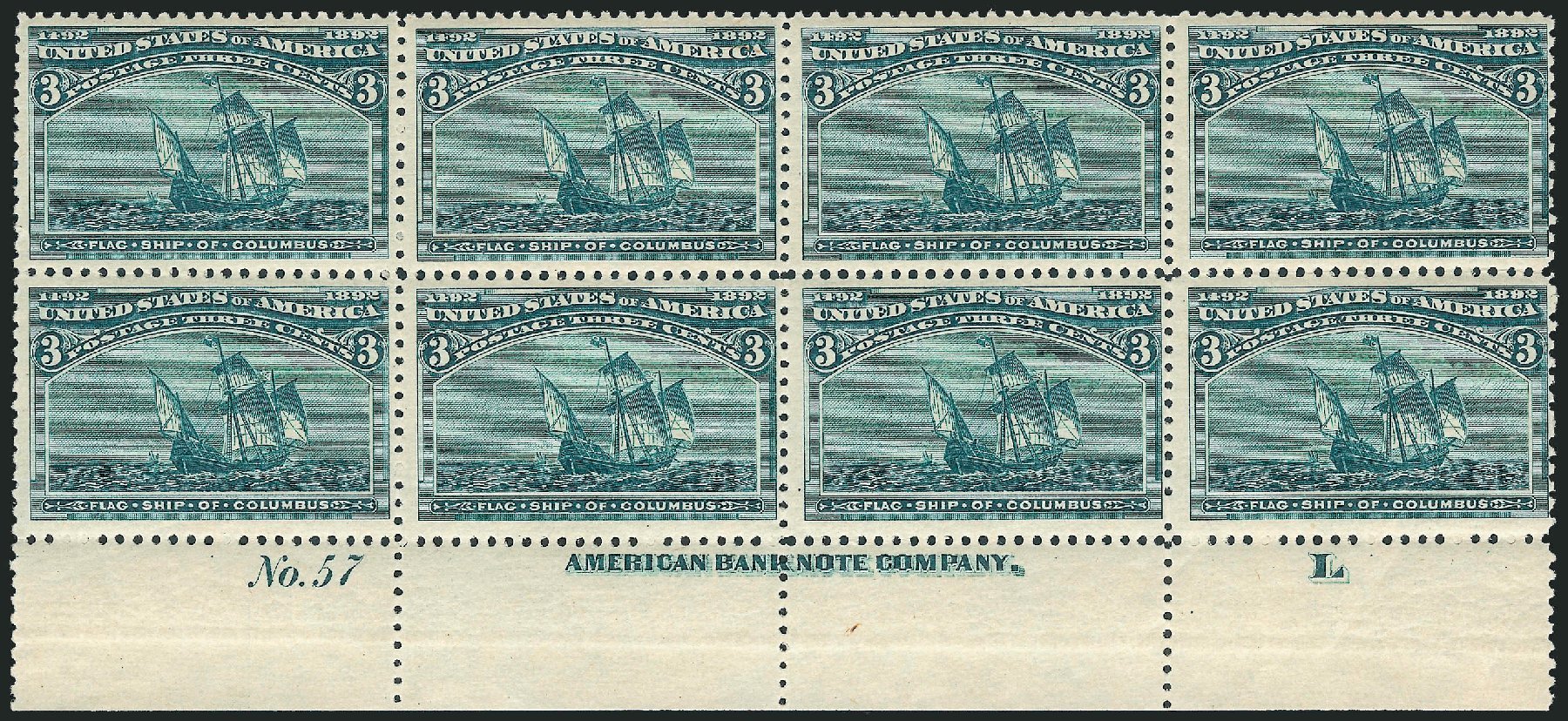Price of US Stamps Scott #232: 3c 1893 Columbian Exposition. Robert Siegel Auction Galleries, Jul 2013, Sale 1050, Lot 338