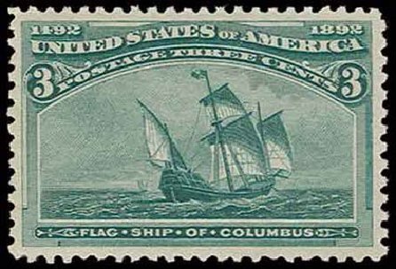 Prices of US Stamp Scott 232: 1893 3c Columbian Exposition. H.R. Harmer, Nov 2013, Sale 3004, Lot 1149