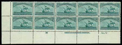 US Stamp Value Scott 232: 3c 1893 Columbian Exposition. Matthew Bennett International, Dec 2007, Sale 325, Lot 1721