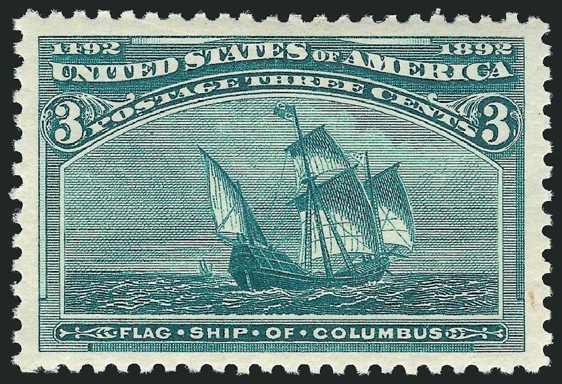 Price of US Stamps Scott 232: 3c 1893 Columbian Exposition. Robert Siegel Auction Galleries, Mar 2012, Sale 1019, Lot 541