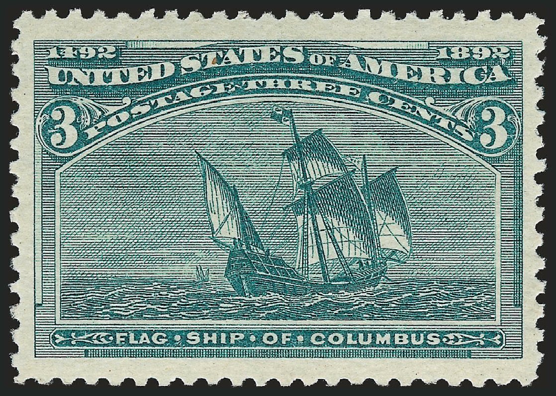 Value of US Stamps Scott Catalog 232: 3c 1893 Columbian Exposition. Robert Siegel Auction Galleries, Feb 2010, Sale 983, Lot 141