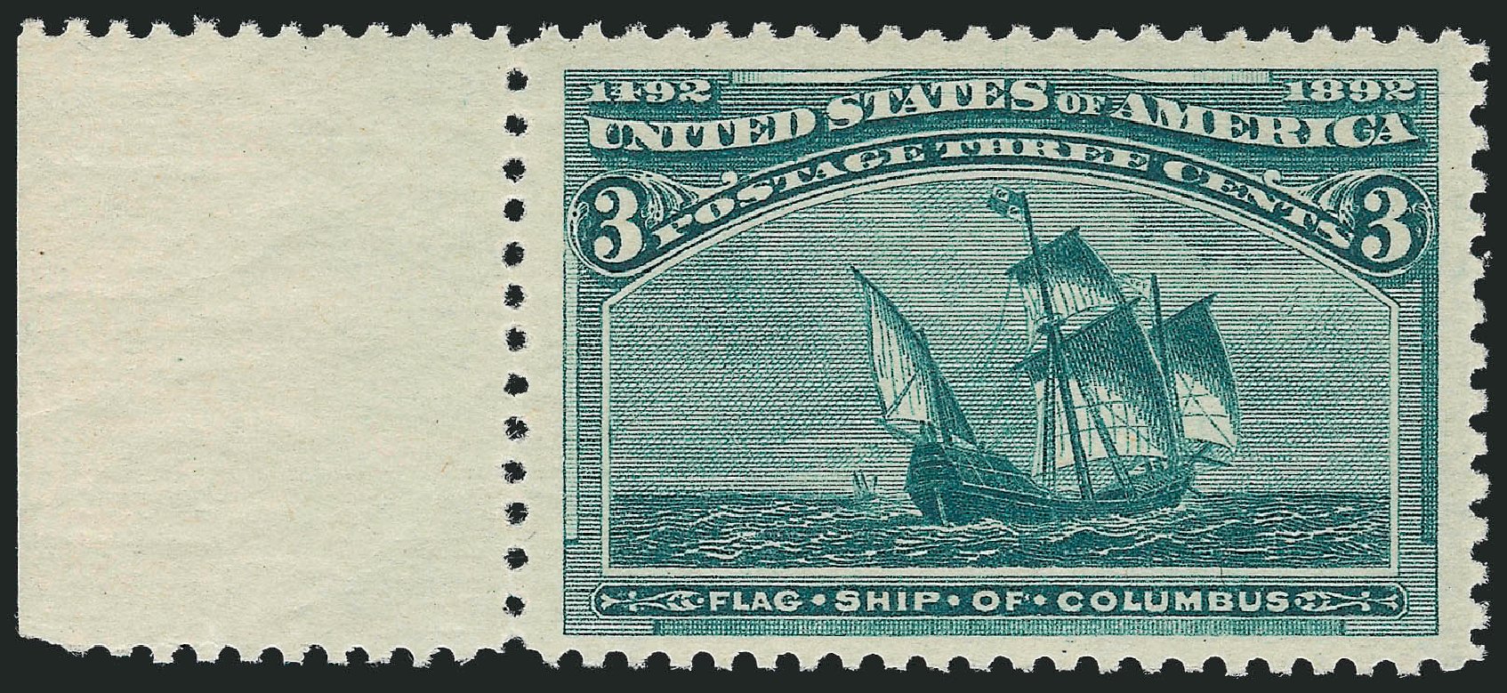US Stamp Price Scott 232 - 1893 3c Columbian Exposition. Robert Siegel Auction Galleries, Oct 2010, Sale 997, Lot 5671
