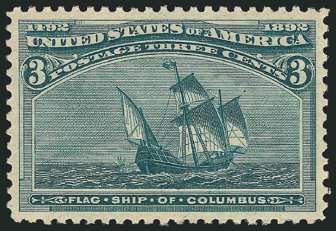 Prices of US Stamp Scott 232: 3c 1893 Columbian Exposition. Robert Siegel Auction Galleries, Nov 2013, Sale 1061, Lot 3665