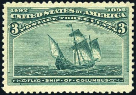 Price of US Stamp Scott Cat. # 232: 1893 3c Columbian Exposition. Harmer-Schau Auction Galleries, Mar 2011, Sale 89, Lot 222