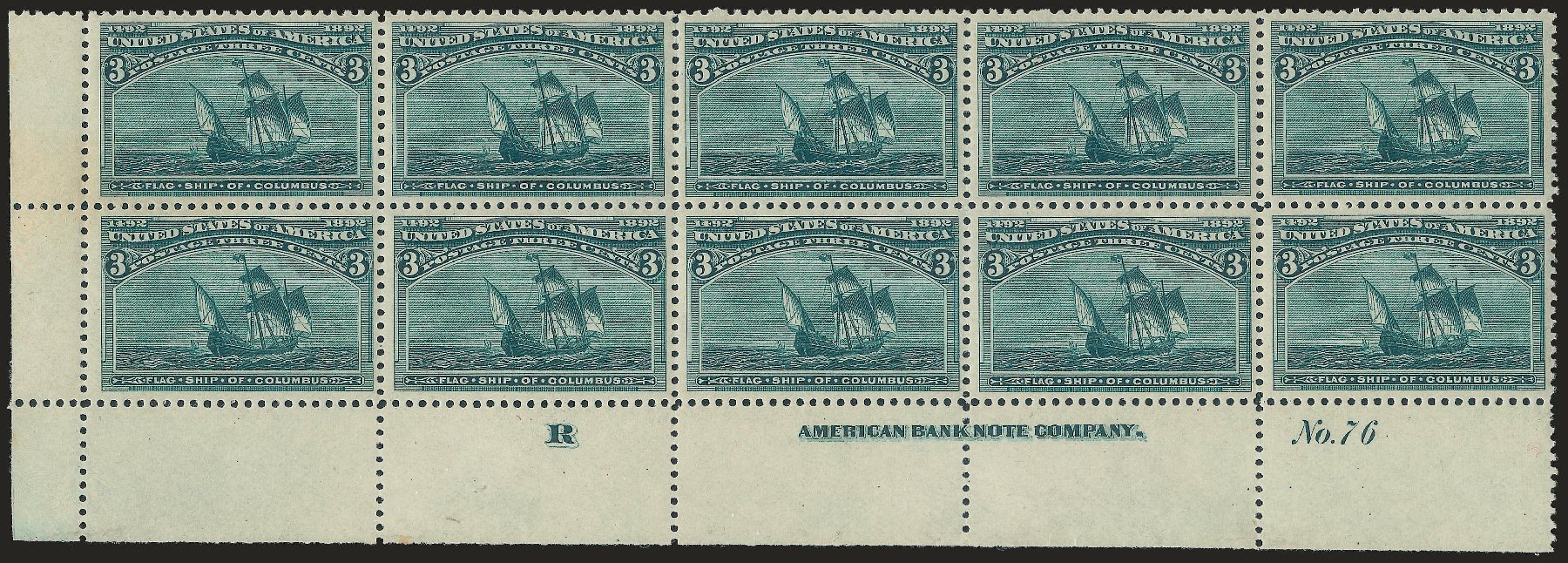 Prices of US Stamps Scott Cat. # 232: 3c 1893 Columbian Exposition. Robert Siegel Auction Galleries, Apr 2009, Sale 971, Lot 1113