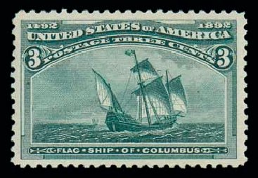 Prices of US Stamp Scott Catalog 232: 3c 1893 Columbian Exposition. Matthew Bennett International, Jun 2007, Sale 319, Lot 1236