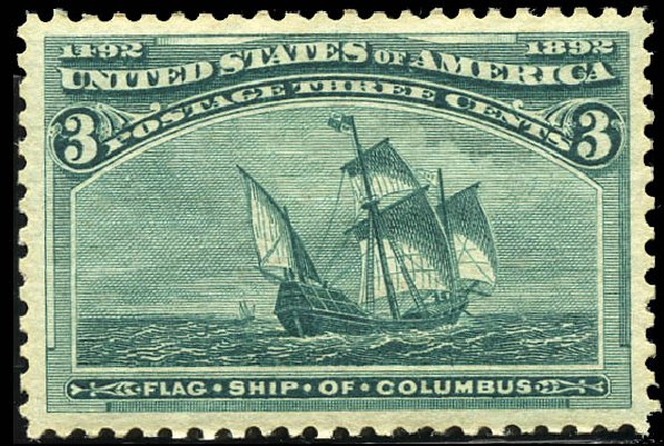 Costs of US Stamps Scott Cat. 232: 3c 1893 Columbian Exposition. Matthew Bennett International, Sep 2011, Sale 338, Lot 1856