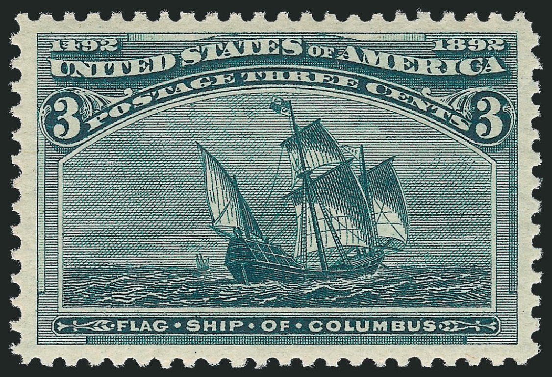 Price of US Stamp Scott Catalog # 232 - 1893 3c Columbian Exposition. Robert Siegel Auction Galleries, Mar 2011, Sale 1007, Lot 2406