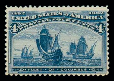 US Stamp Values Scott Cat. 233 - 4c 1893 Columbian Exposition. Matthew Bennett International, Dec 2007, Sale 324, Lot 1137