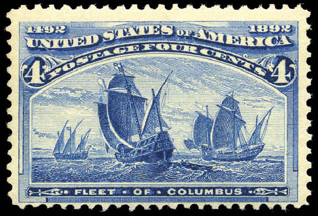US Stamps Price Scott Catalogue #233: 4c 1893 Columbian Exposition. Matthew Bennett International, Mar 2011, Sale 336, Lot 1217