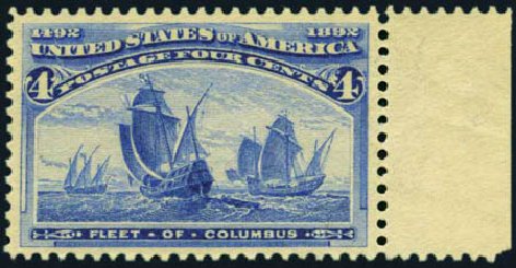 US Stamps Price Scott Catalogue #233 - 4c 1893 Columbian Exposition. Harmer-Schau Auction Galleries, Aug 2012, Sale 94, Lot 1307