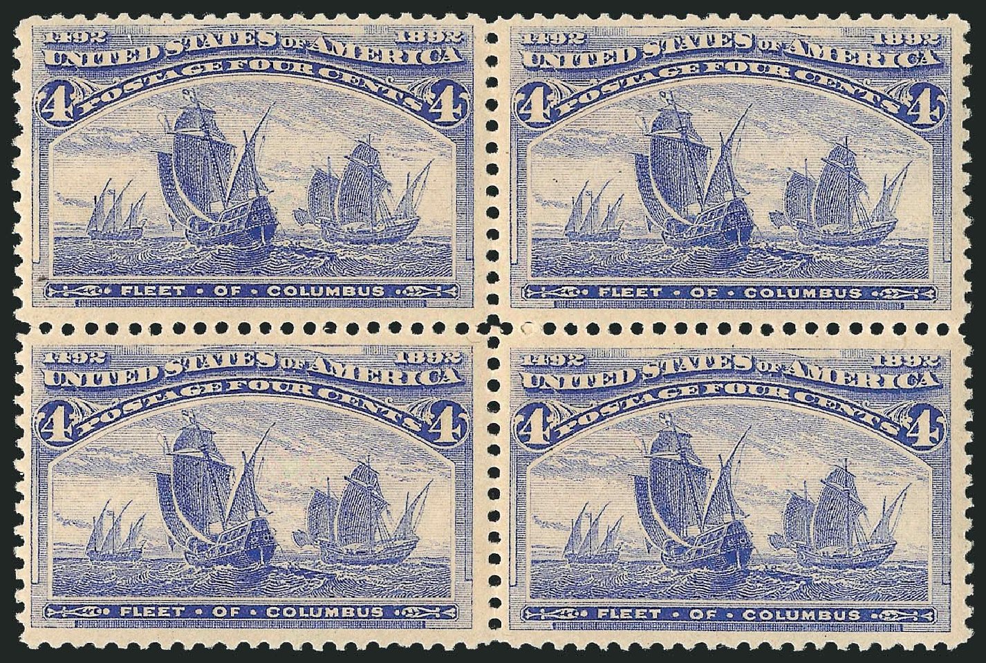 Values of US Stamp Scott Cat. 233: 1893 4c Columbian Exposition. Robert Siegel Auction Galleries, Nov 2013, Sale 1061, Lot 3677