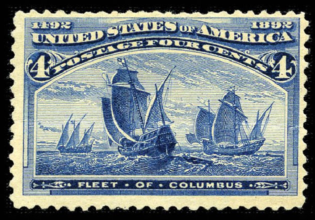 US Stamp Values Scott Cat. 233: 4c 1893 Columbian Exposition. Matthew Bennett International, Feb 2012, Sale 340, Lot 308