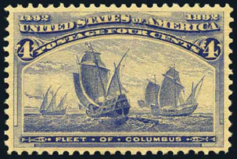 Prices of US Stamps Scott 233: 1893 4c Columbian Exposition. Harmer-Schau Auction Galleries, Aug 2012, Sale 94, Lot 1308