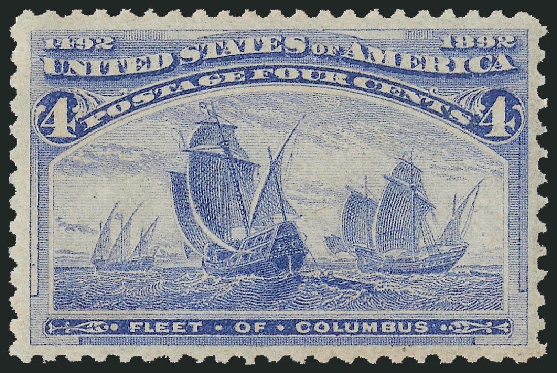 Value of US Stamps Scott Cat. # 233: 1893 4c Columbian Exposition. Robert Siegel Auction Galleries, Mar 2011, Sale 1007, Lot 2408