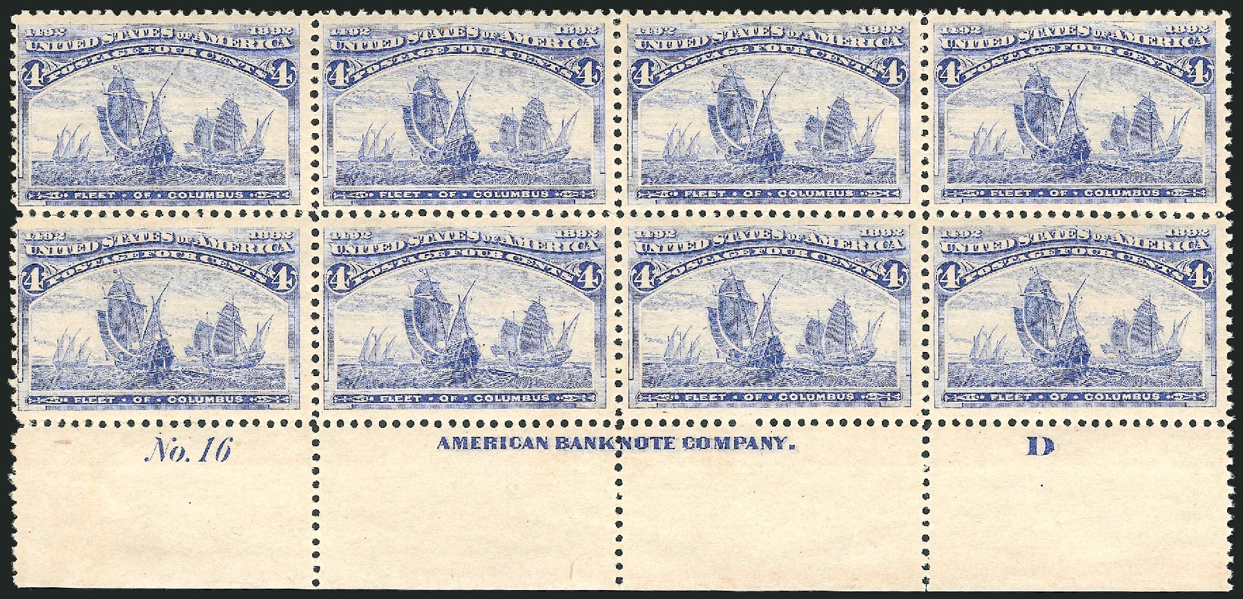 Price of US Stamp Scott Cat. #233: 1893 4c Columbian Exposition. Robert Siegel Auction Galleries, Mar 2013, Sale 1040, Lot 1528