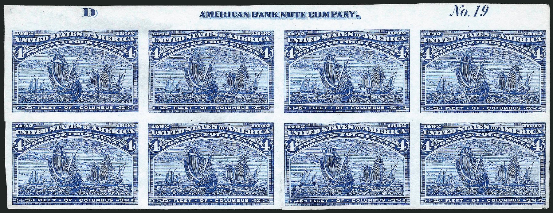 US Stamps Prices Scott Catalogue #233 - 4c 1893 Columbian Exposition. Robert Siegel Auction Galleries, Nov 2013, Sale 1057, Lot 538