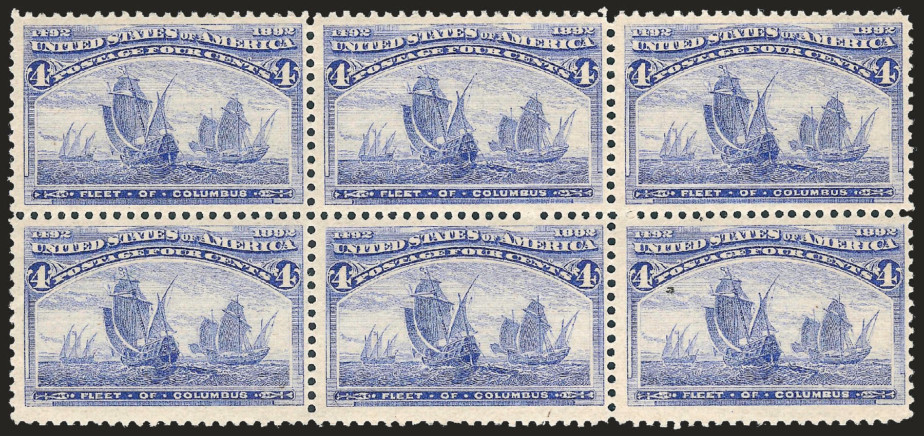 Prices of US Stamp Scott Catalog 233: 1893 4c Columbian Exposition. Robert Siegel Auction Galleries, Sep 2009, Sale 976, Lot 1678
