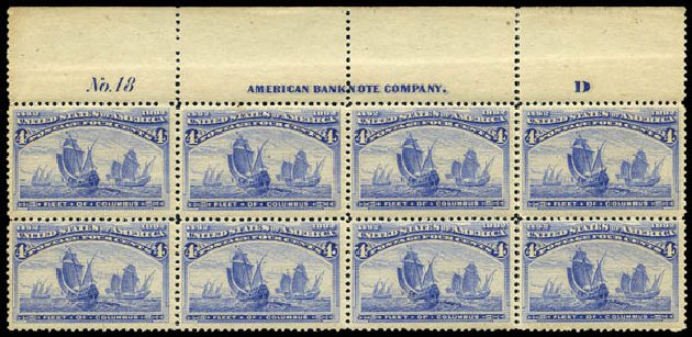 Prices of US Stamps Scott # 233: 4c 1893 Columbian Exposition. Matthew Bennett International, May 2014, Sale 350, Lot 339