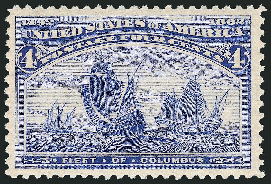 Value of US Stamps Scott Cat. #233: 1893 4c Columbian Exposition. Robert Siegel Auction Galleries, Mar 2011, Sale 1007, Lot 2409