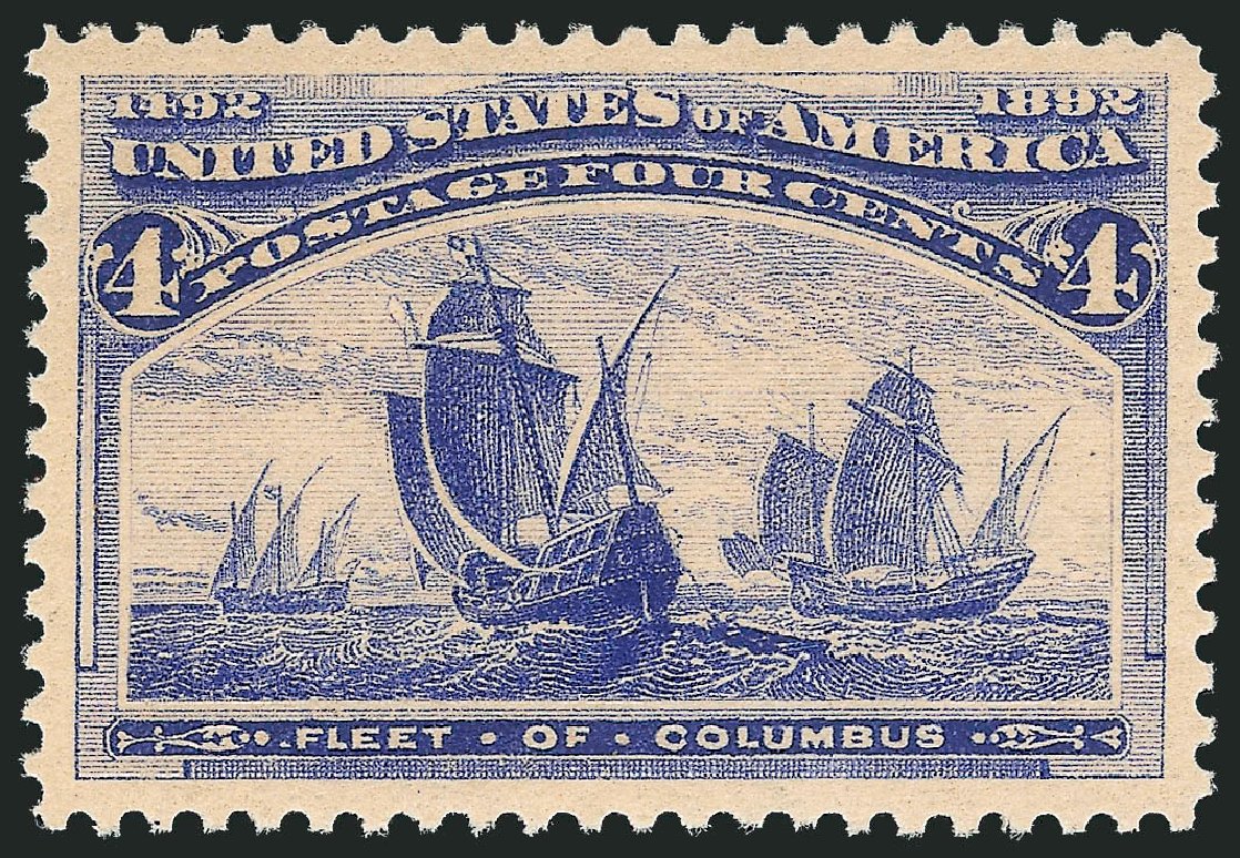US Stamp Price Scott Catalogue # 233: 4c 1893 Columbian Exposition. Robert Siegel Auction Galleries, Dec 2012, Sale 1037, Lot 1809