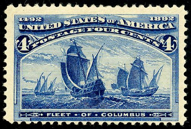 Values of US Stamps Scott Catalogue 233 - 4c 1893 Columbian Exposition. Matthew Bennett International, May 2008, Sale 327, Lot 220