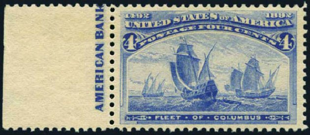Price of US Stamp Scott Catalogue 233: 1893 4c Columbian Exposition. Harmer-Schau Auction Galleries, Jan 2014, Sale 100, Lot 490