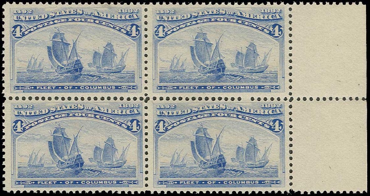 Cost of US Stamp Scott Catalog #233: 4c 1893 Columbian Exposition. H.R. Harmer, Jun 2013, Sale 3003, Lot 1150
