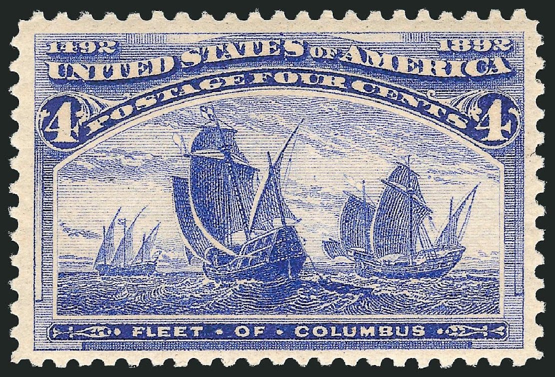 US Stamp Price Scott Catalogue #233 - 1893 4c Columbian Exposition. Robert Siegel Auction Galleries, Mar 2013, Sale 1040, Lot 1480