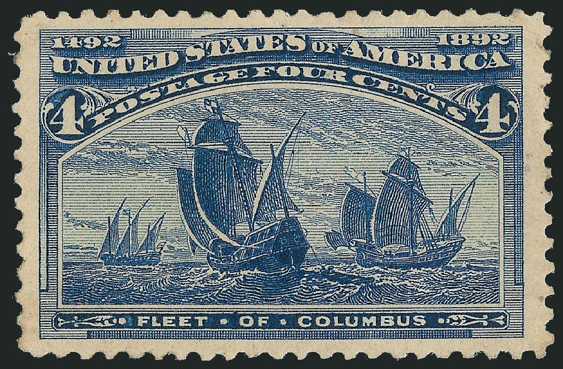 Costs of US Stamp Scott Cat. #233 - 4c 1893 Columbian Exposition. Robert Siegel Auction Galleries, Dec 2013, Sale 1062, Lot 420