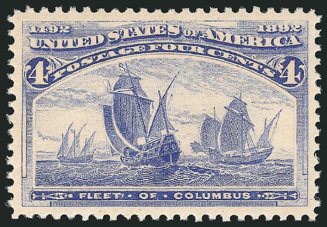 US Stamp Prices Scott # 233 - 4c 1893 Columbian Exposition. Robert Siegel Auction Galleries, Feb 2015, Sale 1092, Lot 1170