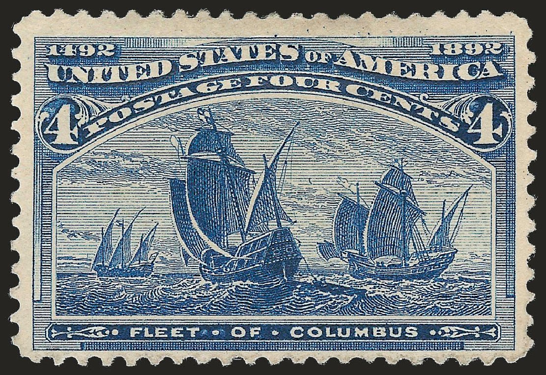 Value of US Stamps Scott Catalog 233 - 4c 1893 Columbian Exposition. Robert Siegel Auction Galleries, Sep 2009, Sale 976, Lot 1680
