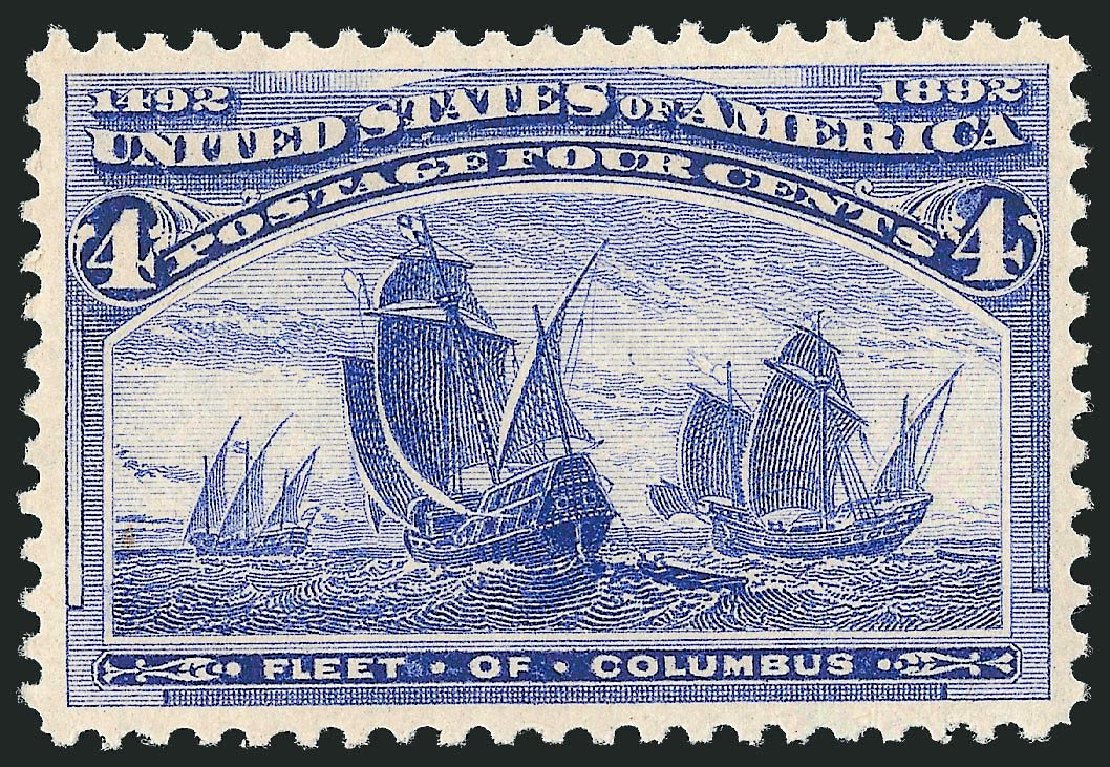 Price of US Stamps Scott # 233 - 4c 1893 Columbian Exposition. Robert Siegel Auction Galleries, Jul 2013, Sale 1050, Lot 341