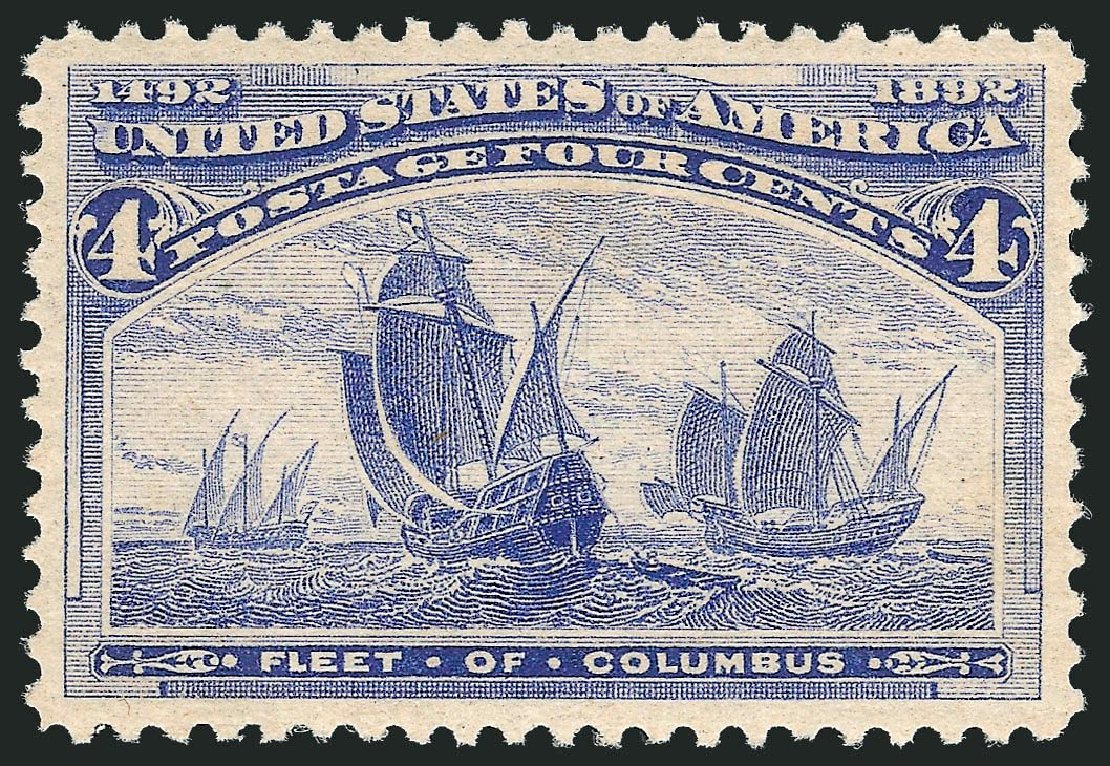 US Stamp Price Scott Catalog # 233 - 4c 1893 Columbian Exposition. Robert Siegel Auction Galleries, Nov 2013, Sale 1061, Lot 3671
