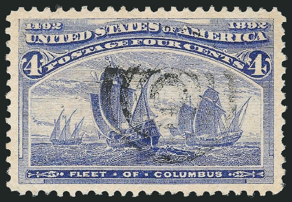 US Stamp Prices Scott Catalogue # 233: 4c 1893 Columbian Exposition. Robert Siegel Auction Galleries, Nov 2014, Sale 1084, Lot 3531