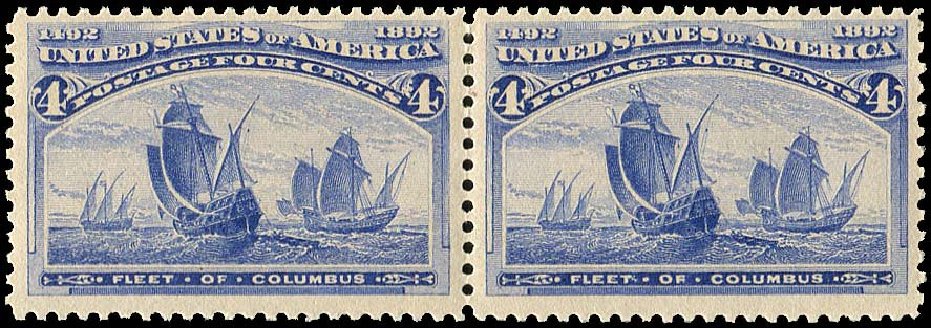 US Stamps Price Scott Catalog # 233: 1893 4c Columbian Exposition. Regency-Superior, Nov 2014, Sale 108, Lot 434