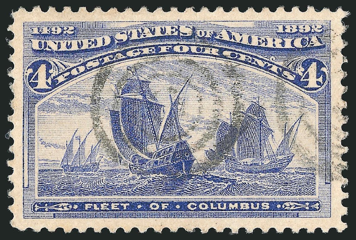 Prices of US Stamps Scott 233 - 1893 4c Columbian Exposition. Robert Siegel Auction Galleries, Mar 2012, Sale 1019, Lot 544