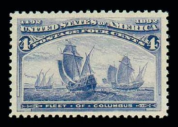 US Stamps Price Scott # 233: 1893 4c Columbian Exposition. Matthew Bennett International, Dec 2007, Sale 325, Lot 1725
