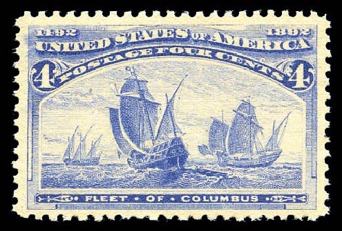 US Stamp Prices Scott Cat. # 233 - 4c 1893 Columbian Exposition. Matthew Bennett International, Sep 2010, Sale 333, Lot 3635