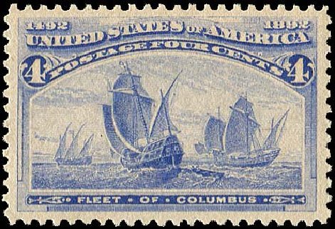 Prices of US Stamps Scott Catalogue #233 - 1893 4c Columbian Exposition. Regency-Superior, Nov 2014, Sale 108, Lot 435