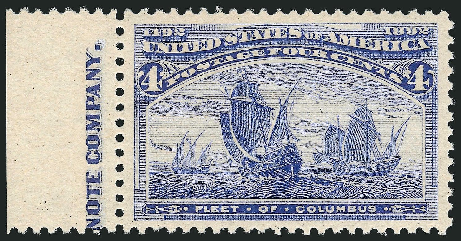 US Stamp Price Scott # 233: 1893 4c Columbian Exposition. Robert Siegel Auction Galleries, Nov 2013, Sale 1061, Lot 3675