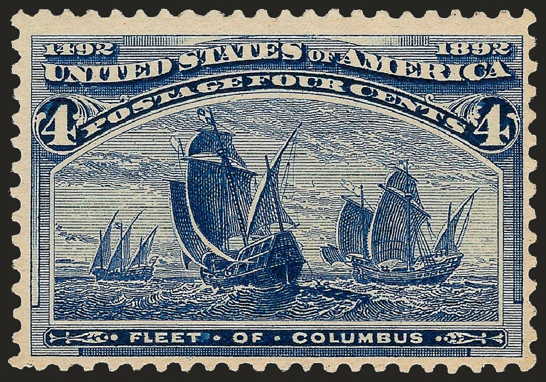 Price of US Stamp Scott Catalog 233 - 1893 4c Columbian Exposition. Robert Siegel Auction Galleries, Oct 2008, Sale 963, Lot 865