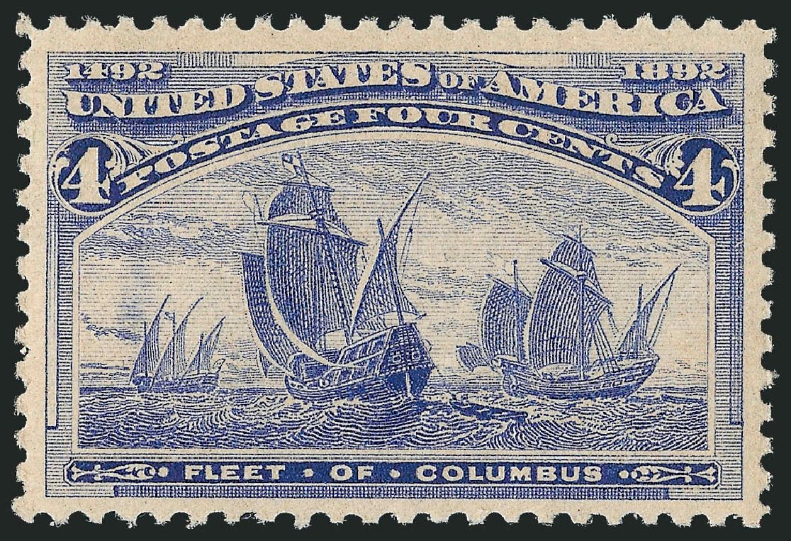 Prices of US Stamp Scott 233 - 4c 1893 Columbian Exposition. Robert Siegel Auction Galleries, Mar 2012, Sale 1019, Lot 543