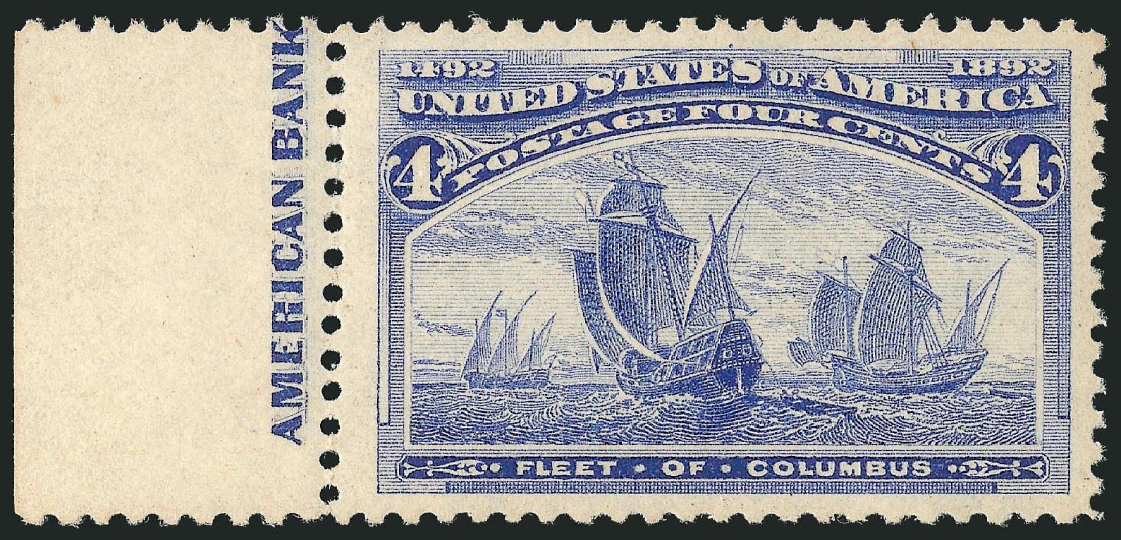 US Stamps Prices Scott Cat. #233 - 4c 1893 Columbian Exposition. Robert Siegel Auction Galleries, Jul 2013, Sale 1050, Lot 343