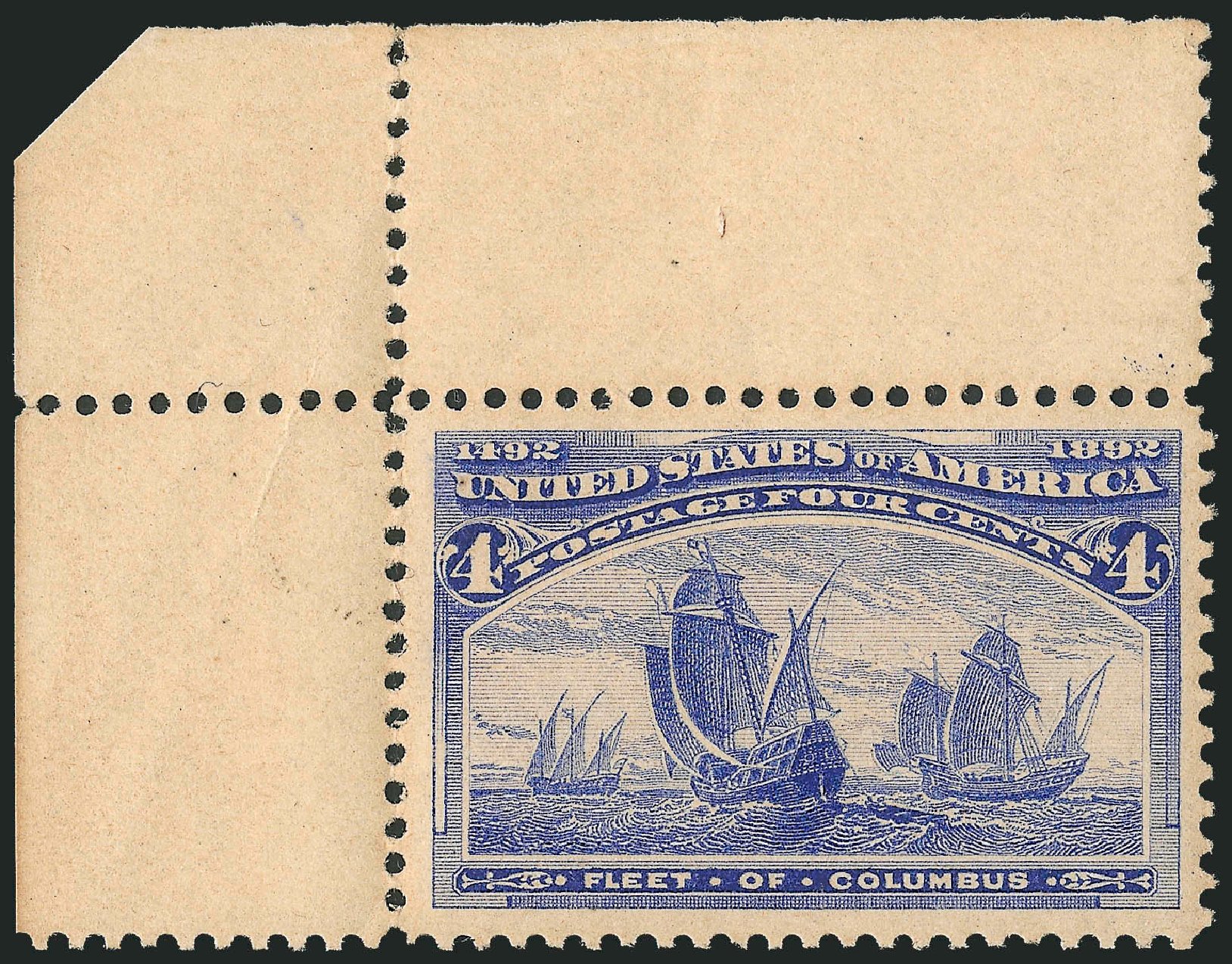 Cost of US Stamp Scott Catalog #233 - 4c 1893 Columbian Exposition. Robert Siegel Auction Galleries, Dec 2011, Sale 1017, Lot 616