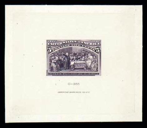 US Stamps Values Scott Catalog #234 - 5c 1893 Columbian Exposition. Matthew Bennett International, Dec 2007, Sale 325, Lot 1337