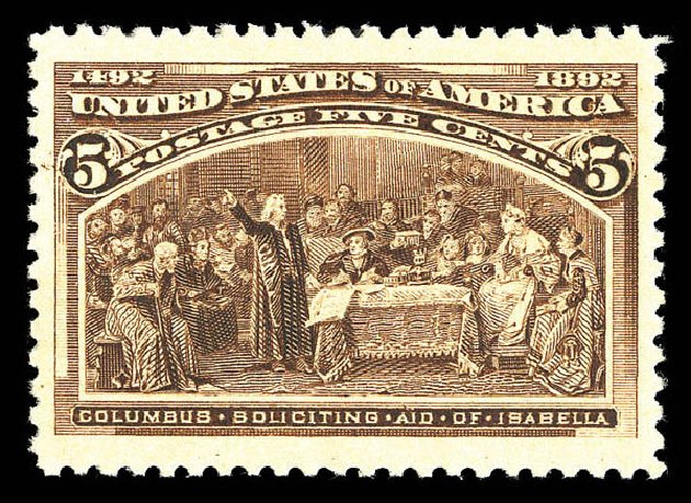 Prices of US Stamp Scott Cat. #234 - 5c 1893 Columbian Exposition. Matthew Bennett International, Sep 2012, Sale 345, Lot 257