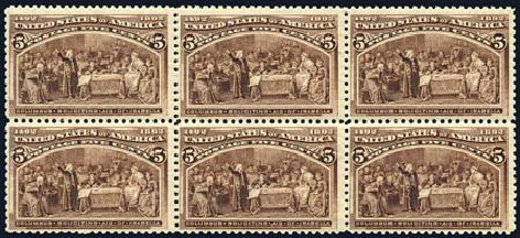 US Stamps Value Scott Cat. # 234: 1893 5c Columbian Exposition. Harmer-Schau Auction Galleries, Jul 2010, Sale 86, Lot 427