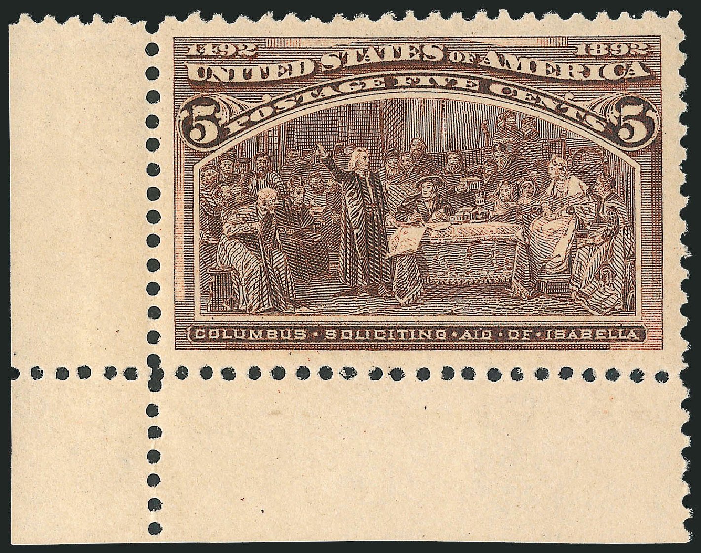 Value of US Stamps Scott Catalog 234 - 5c 1893 Columbian Exposition. Robert Siegel Auction Galleries, Dec 2011, Sale 1017, Lot 617
